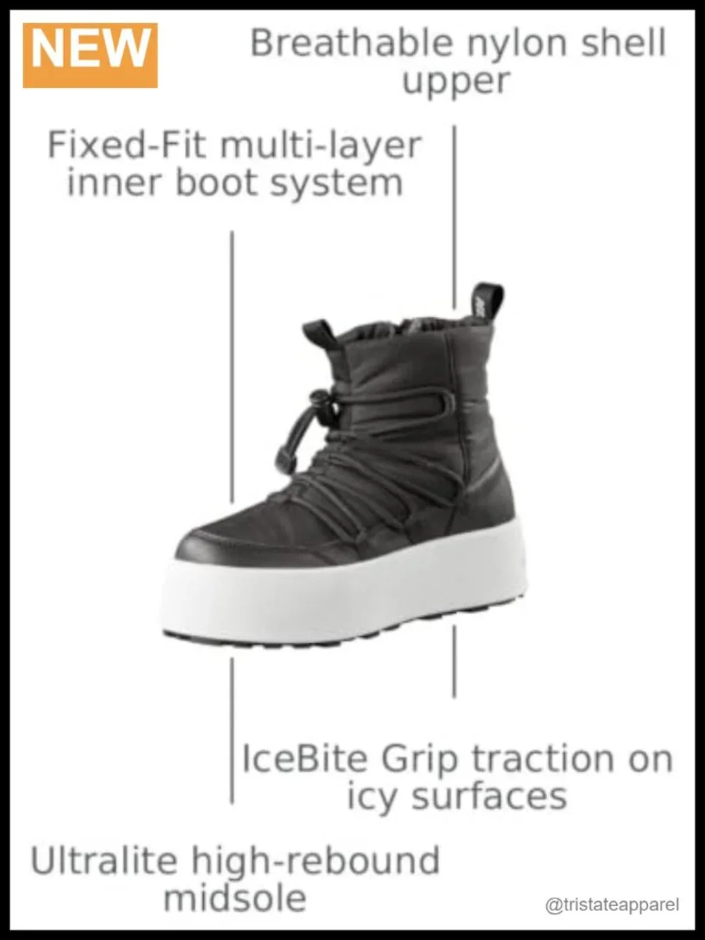 Baffin Rosa Women's Waterproof Insulated Snow Boots, Slip-Resistant Platform,